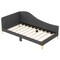 Full/Twin Size Rivet-Tufted Platform Bed with Metal Legs and Wood Slats-Full Size